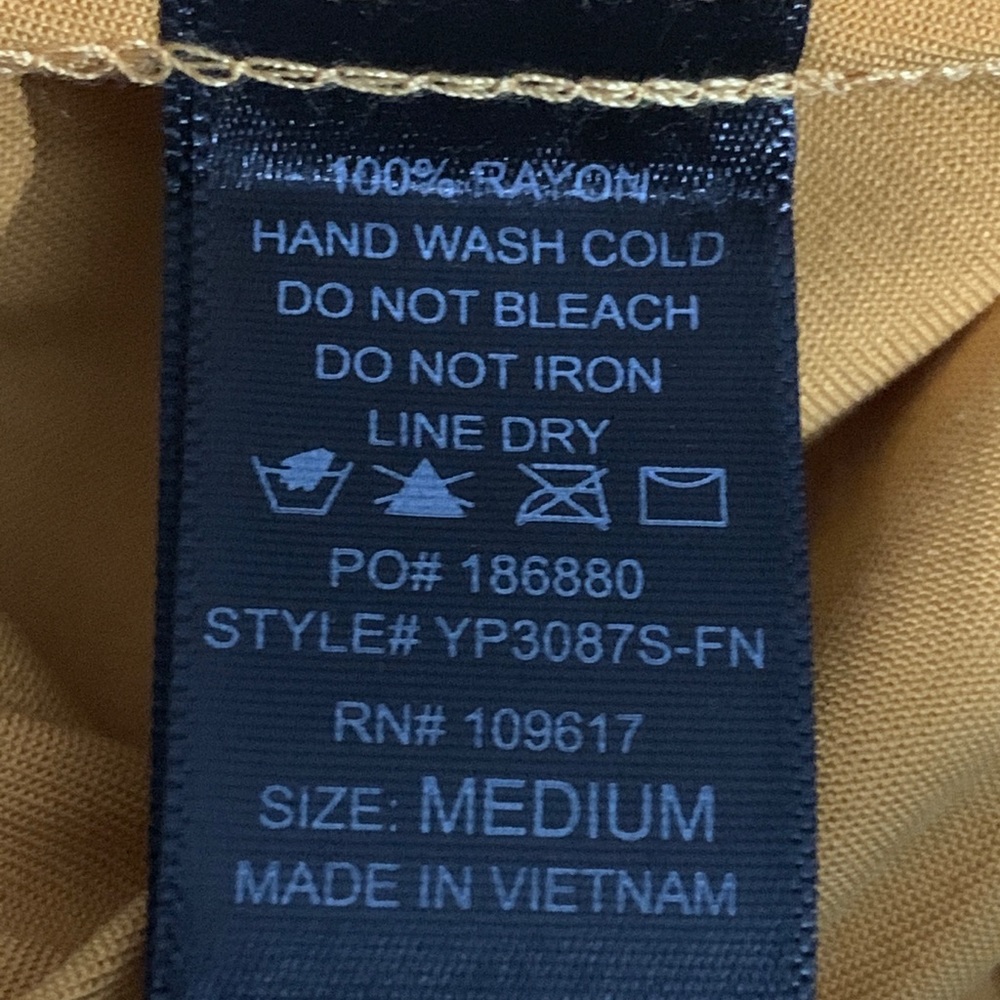 🥂Host Pick! NWOT Yellow Classic Tie Waist Pants M - Picture 5 of 6